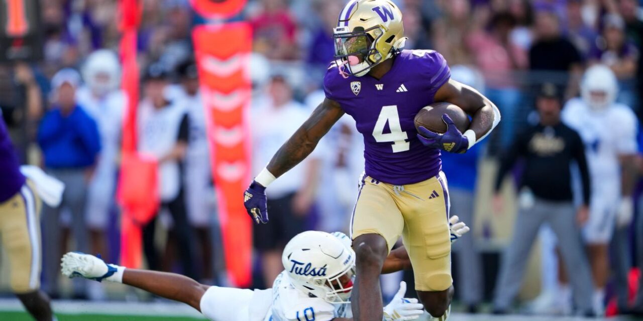 Washington Huskies WR Germie Bernard ingresará al portal de transferencias
