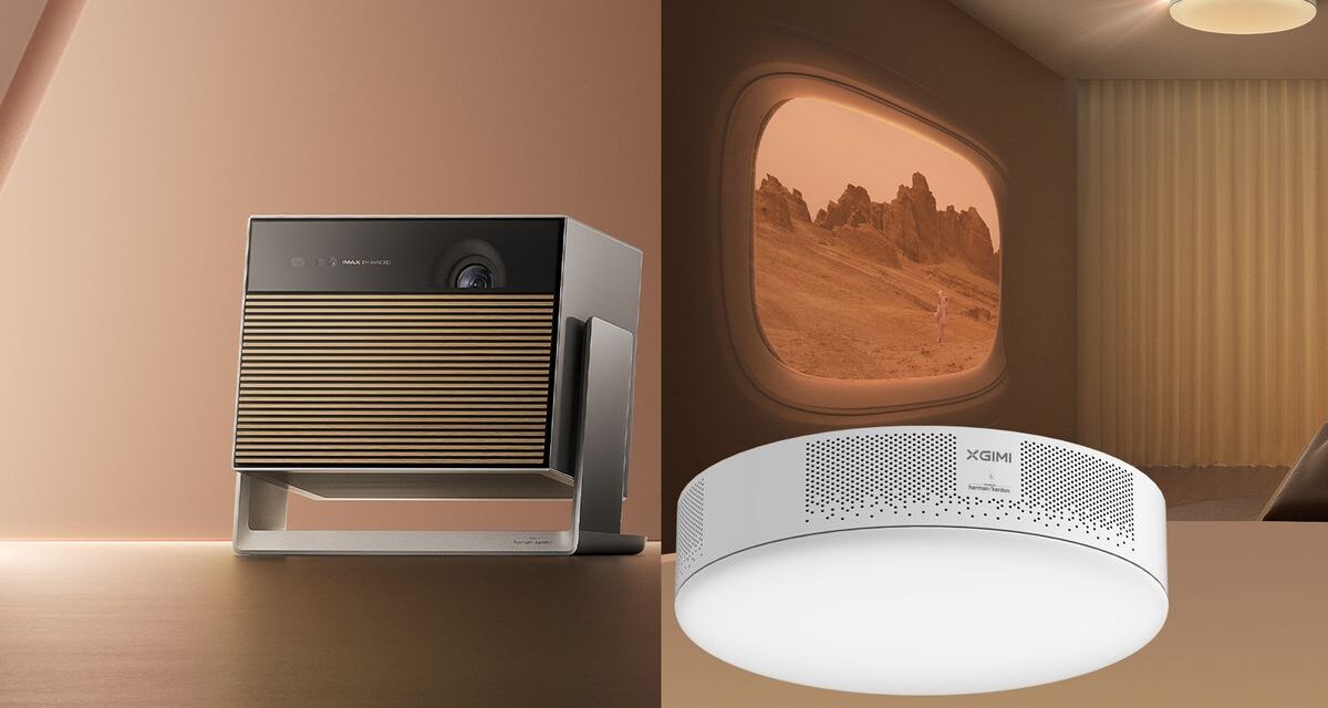 XGIMI lanza un proyector inteligente escondido en una lámpara de techo y un elegante proyector IMAX 4K